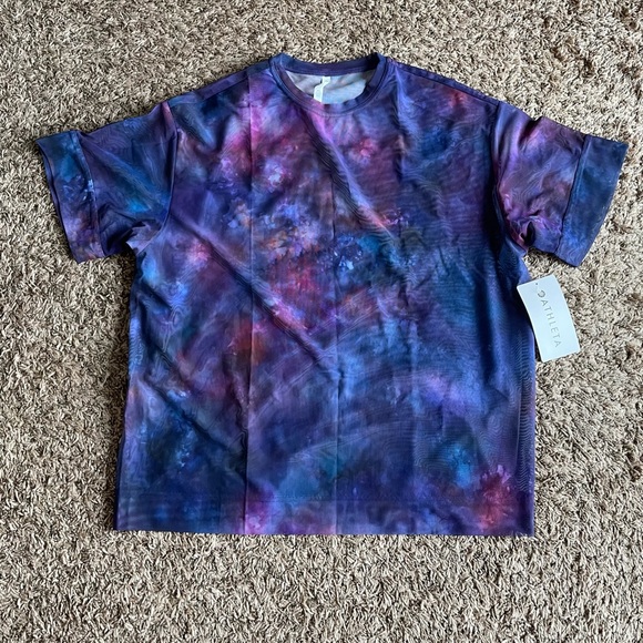 NWT Athleta Mesh Oversized Print Tshirt XXS - Picture 5 of 7
